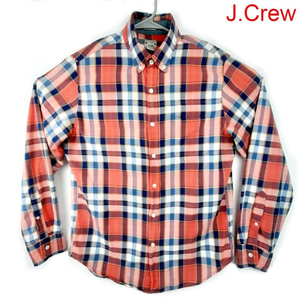 J.Crew Men’s Long Sleeves 100% Cotton Shirt Size M